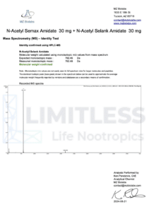 COA_N-Acetyl-Semax_amidate_N-Acetyl-Selank_amidate_US 1181-61 vial 2_2024-08-21
