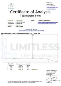 COA_Tesamorelin_5mg_lot-US 1184-63_vial2_2024-07-30