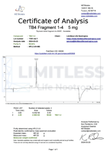 COA_TB4_fragment_1-4_5mg_lot-1109US_vial2_2024-03-25