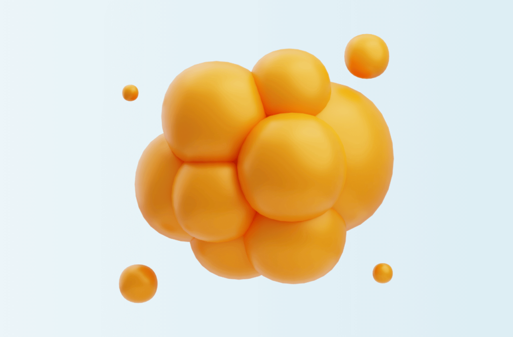 3D image of a cholesterol molecule